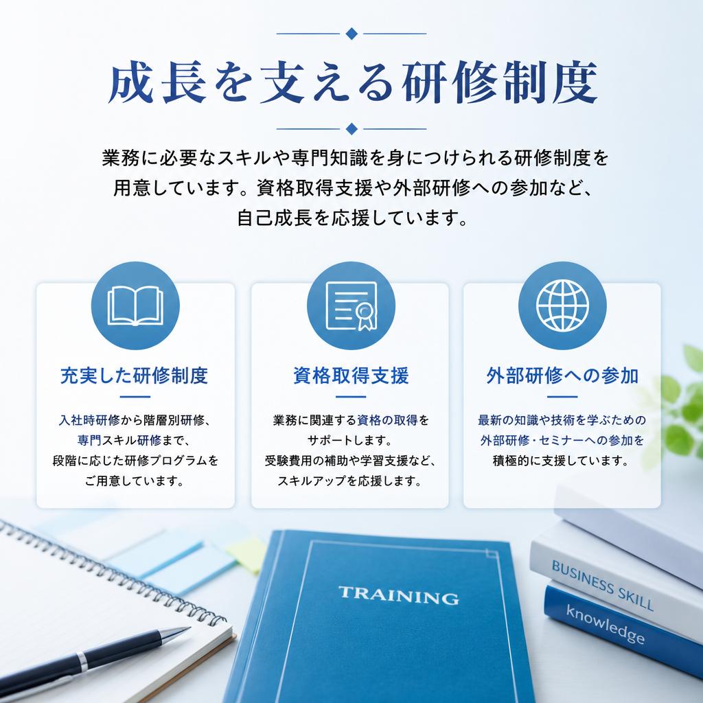 キャリアアップのための研修制度