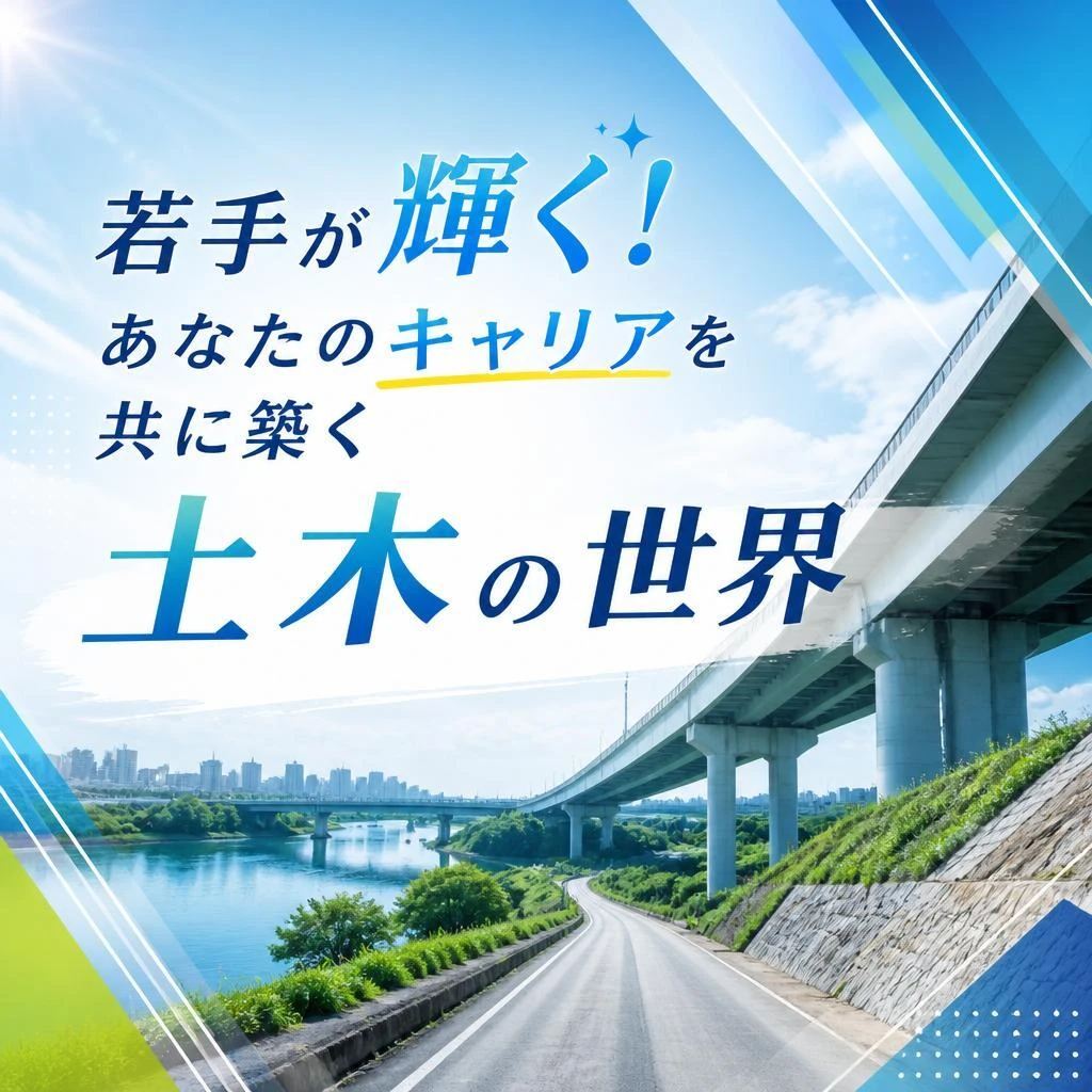 若手が輝く！あなたのキャリアを共に築く土木の世界