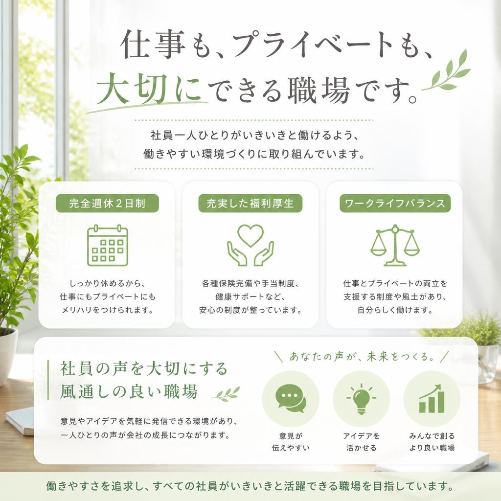 働きやすさが魅力