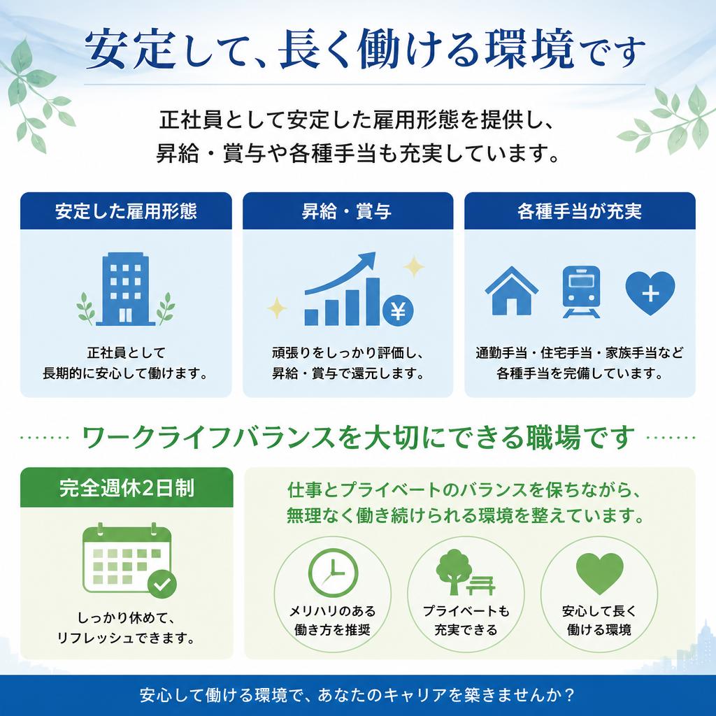 働く環境と福利厚生