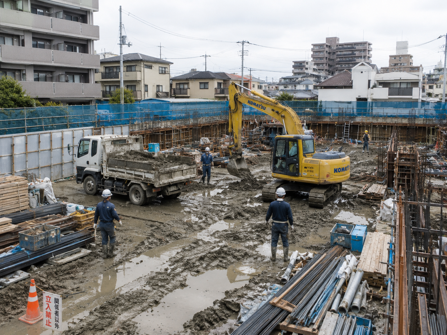 現場全体を見ながら動く